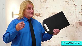 Busty Teen Bella Rubs Naked Body On Evan In Nuru Gel