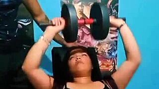 I felt the passion fucking my stepsister in the gym