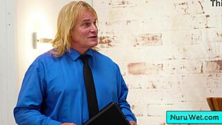 Busty Teen Bella Rubs Naked Body On Evan In Nuru Gel