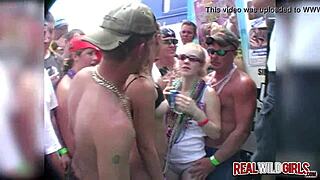 Man, dis party bus slut twerkin’ at wild uncensored bash with real crazy gals.