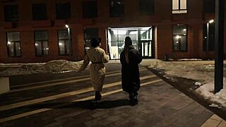 Teen Neighbor Dominated By Strapon In Intense Lesbian Masturbation Session