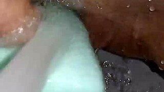 gretala uses a saponetta on her trimmed area in this amateur clip from jul 03 2025.