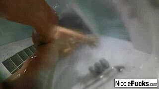 Hot pornstar Nicole Aniston, are you ready for her steamy shower masturbation?