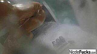 Hot pornstar Nicole Aniston, are you ready for her steamy shower masturbation?