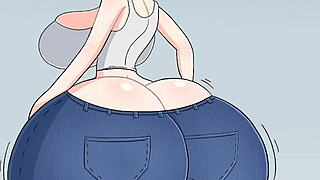 Kaya experiences relief in her jeans.