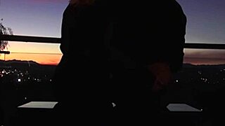 Tasha Reign sucks James Deen's dick after their romantic date