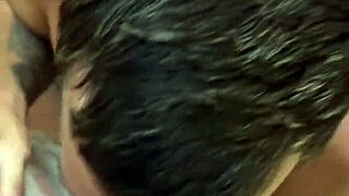 Hey, that TV technician is fucking the client's virgin ass in this gay scene.