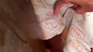 Hey, that TV technician is fucking the client's virgin ass in this gay scene.