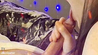 milking his uncut cock in my mouth 😏