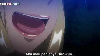 The wife cheats on her husband, getting creampied by a monster cock while sucking and playing with toys.