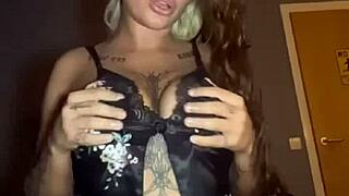 I fuck my tight little pussy as a teen goth whore.