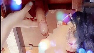 getting milked and dripping pre cum in secret