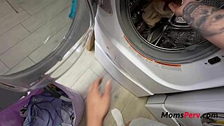 Stepmom Gets Bent Over In Laundry Room