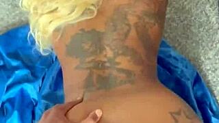 Blonde Bent Over Wet Pussy Orgasms on Big Cock