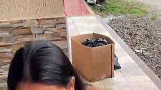 Colombian woman with big natural tits in public for 30 dollars.