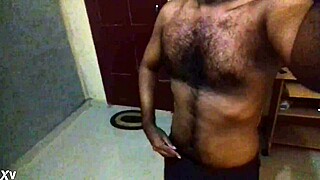 mayanmandev shows off her shaved look in this solo model session