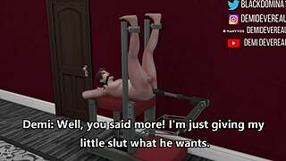 Ebony Domina Spanks Whore Before Anal Assfucking in Interracial Femdom