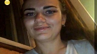 Watch this sexy brunette girl show her big tits on webcam