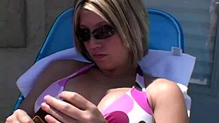 paige lotions her body outdoors uncensored