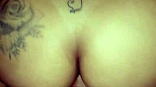 Hey, how does this tattooed Brazilian swallow my cock in amateur anal?