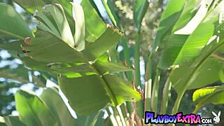 natural redhead muse maya kendrick reveals her pale skinned body outdoor