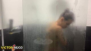 Taking Bath With Friend, Sucking Her Pussy
