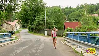 Flaming Hot Blonde Lesbians Enjoy Amazing Outdoor Sex with Fingering