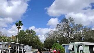 compilation of walking naked while hiking outdoors