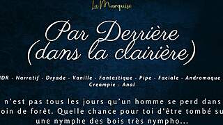 French nymph gets anal in the clearing 😈