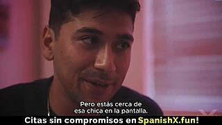 Brunette with hairy pussy is so hot spanish espanol