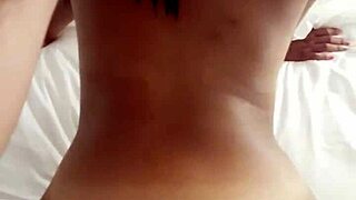 Peruvian girlfriend moans loudly from interracial big cock penetration!