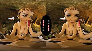 realitylovers takes you back to 10 000 bc for raw cave action with a brunette