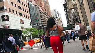 beautiful piece of chocolate in candid hidden shot