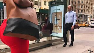 beautiful piece of chocolate in candid hidden shot