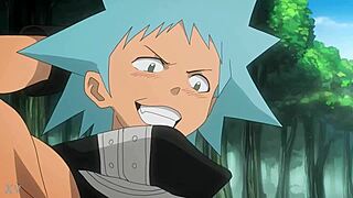 Soul Eater Cyberunique Bent Over Deepthroat Cock