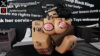 Lonely MILF can't stand husband away, so neighbor fucks her hard!