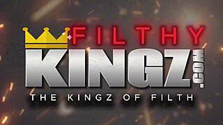 Ruby Moon's double penetration sex scene unfolds intensely.