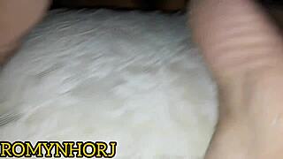 Husband catches chubby Latina wife licking cock and taking anal on webcam.