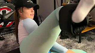 exercising in sheer leggings