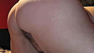 milf bends over for oozing creampie in doggystyle