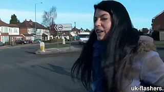 Adorable British Girl Flashing On London Streets