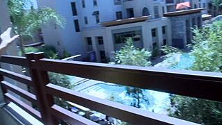 nicole ray rests her ass on april oneils tits so she can fuck her deep