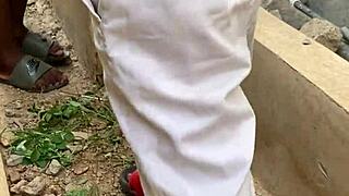 He Gave Me A Hot Short Fuck With His Monster Cock Bent Over Outdoor!