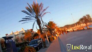 busty babe spreads legs wide for cock in doggystyle and missionary fucking