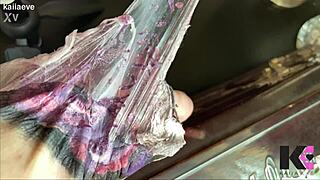 Fresh tattoo peel in slow motion