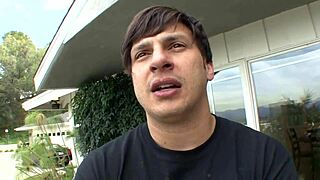 Horny 19 yo brunette gets creampie in shaved pussy err