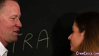 Hey, these student dominas are tugging cum in a high-def group humiliation session