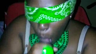 sloppy double blowjob on st. patrick's day with big black cocks and bbw deepthroat