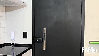 Neighbor begs for huge black cock assfucking and blowjob