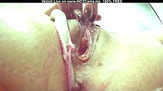 Amateur RUSSIAN fingering her WET JUICY PUSSY